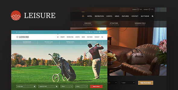 Hotel Leisure - Hotel WordPress Theme
