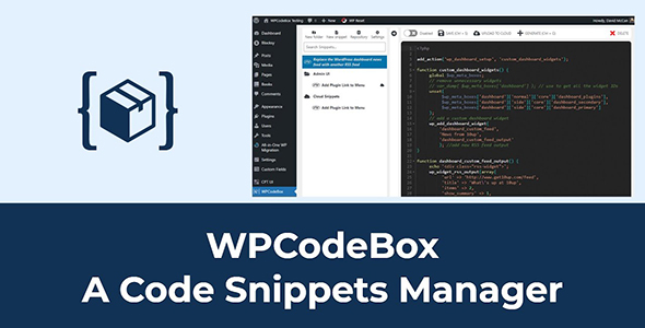WPCodeBox 2 Code Snippets Plugin