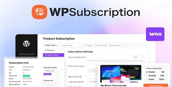 WPSubscription Pro 1.2.0