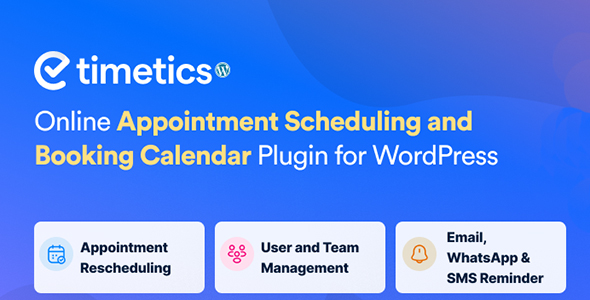 WP Timetics - Appointment Booking WordPress Plugin