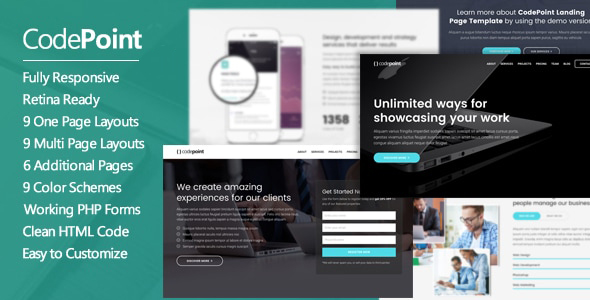 CodePoint - Multi-Purpose Landing Page WordPress Theme