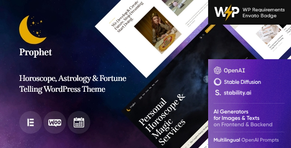 Prophet - Horoscope, Astrology & Fortune Telling WordPress Theme
