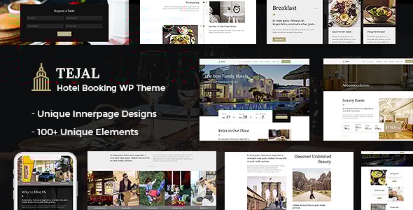 Tejal - WordPress Hotel Booking Theme