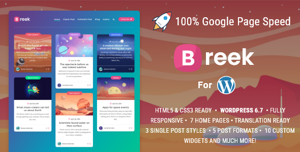 Breek - Minimal Masonry Theme for WordPress