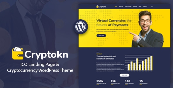 Cryptokn - ICO Landing Page & Cryptocurrency Theme