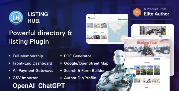 ListingHub - WordPress Business Directory Listing Plugin